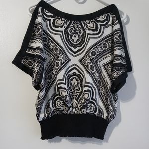 White house black market top/blouse kimono sleeve